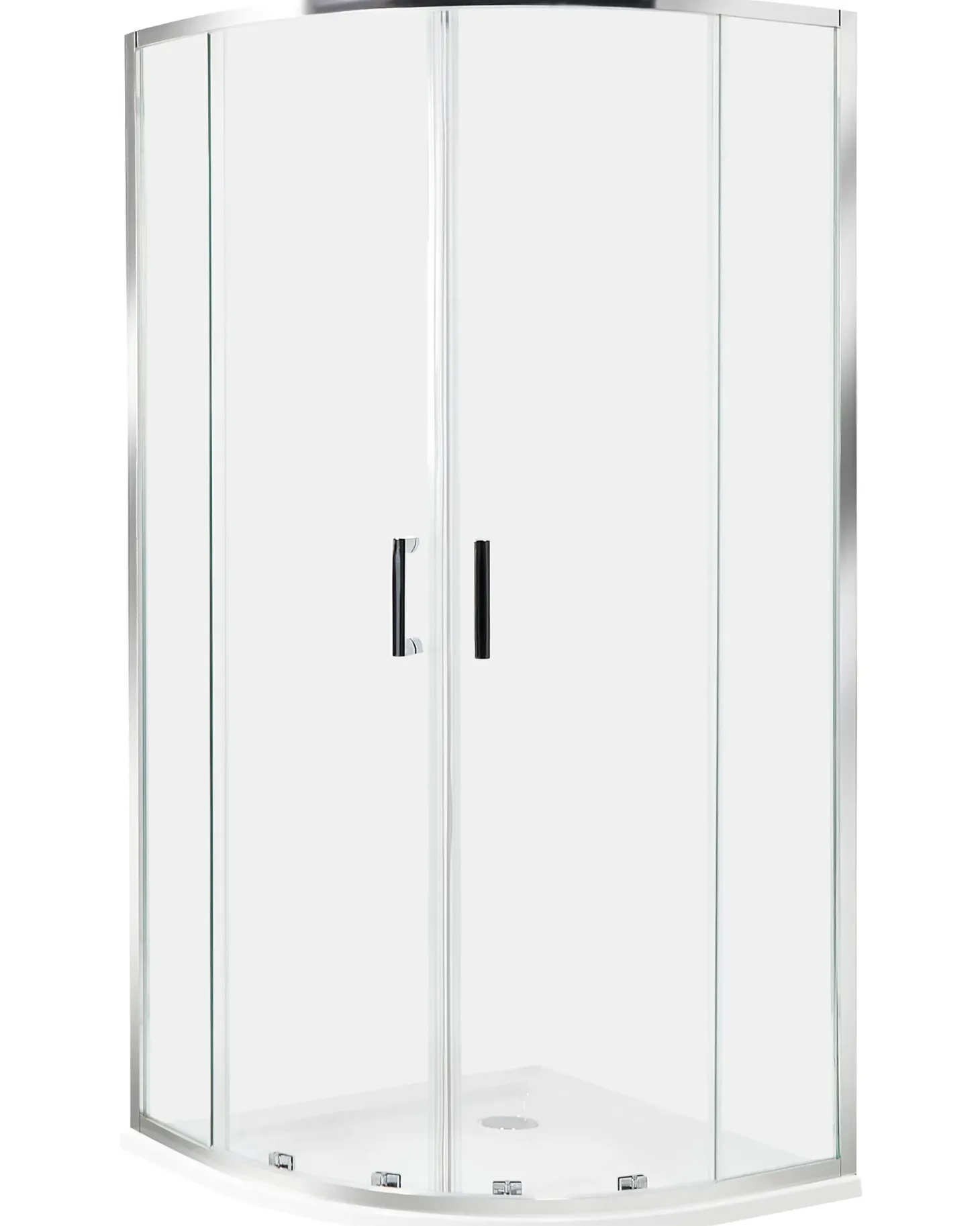 Brusekabine JUKATAN 90 x 90 x 185 cm Sølv