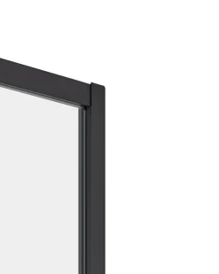 Brusekabine JUKATAN 80 x 80 x 185 cm Sort