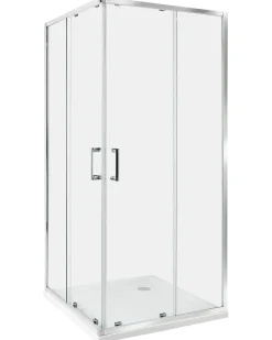 Brusekabine TELA 90 x 90 x 185 cm Sølv