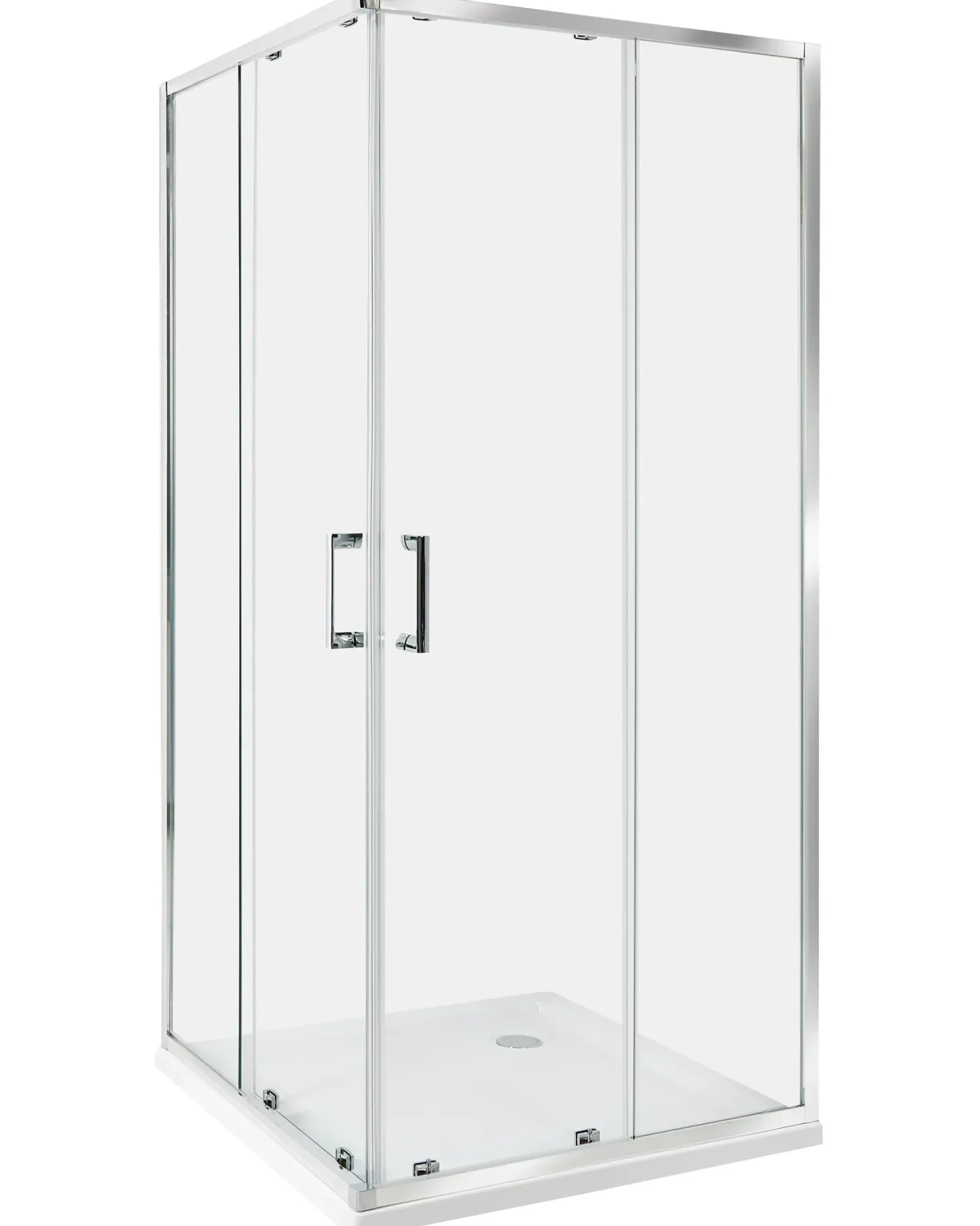 Brusekabine TELA 90 x 90 x 185 cm Sølv