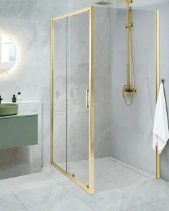 Brusekabine YORO 80 x 100 x 185 cm Guld