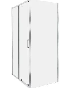 Brusekabine YORO 80 x 100 x 185 cm Sølv