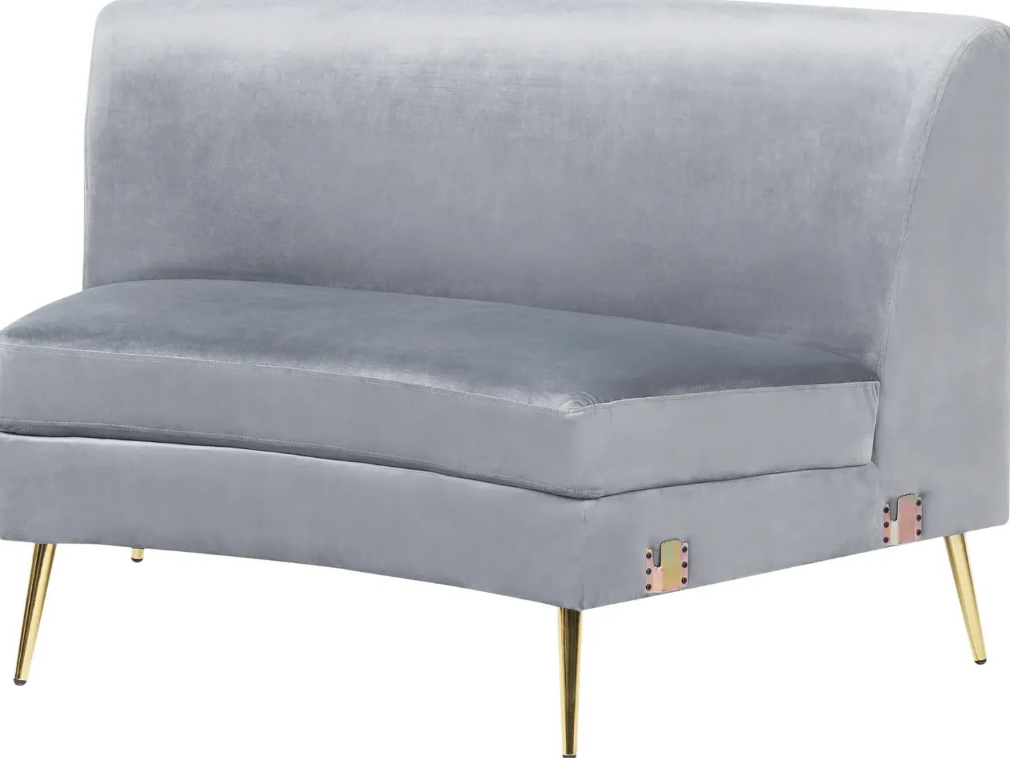 Buet sofa 4 personers MOSS Velour Lysegrå