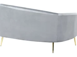 Buet sofa 4 personers MOSS Velour Lysegrå