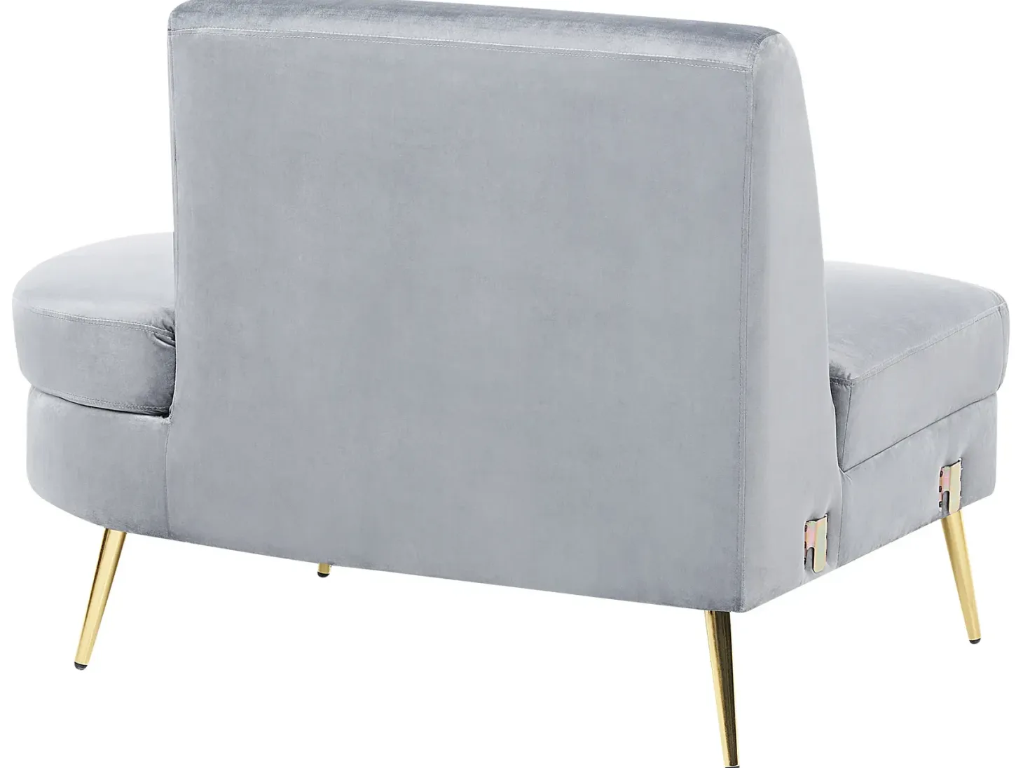 Buet sofa 4 personers MOSS Velour Lysegrå