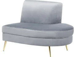 Buet sofa 4 personers MOSS Velour Lysegrå