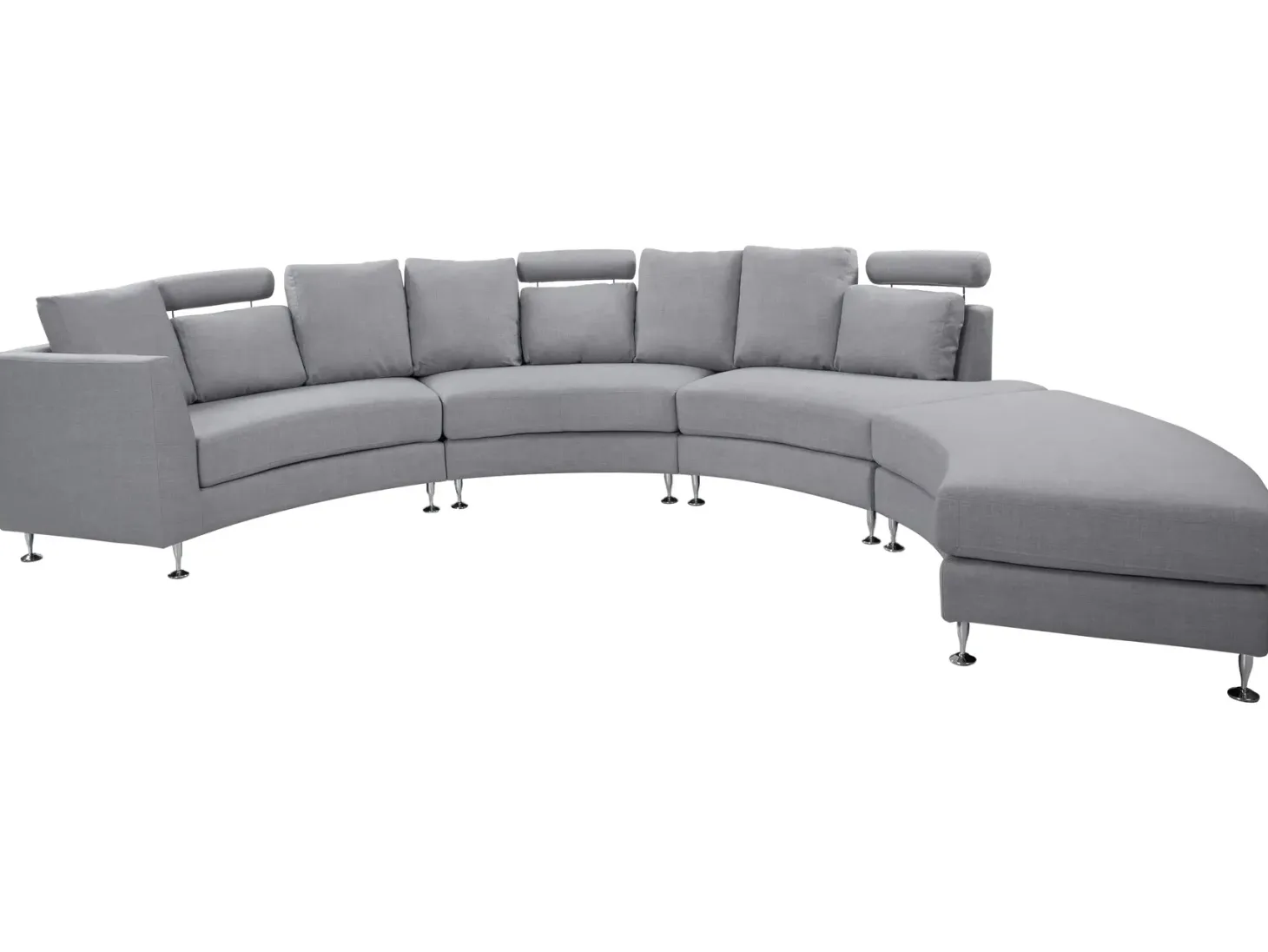 Buet sofa 7 personers ROTUNDE Lysegrå