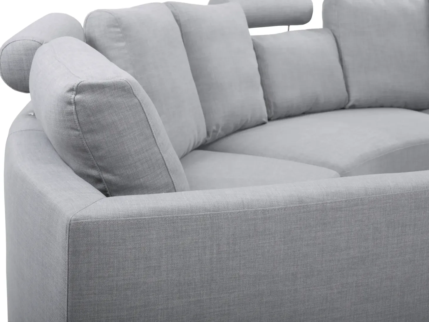 Buet sofa 7 personers ROTUNDE Lysegrå