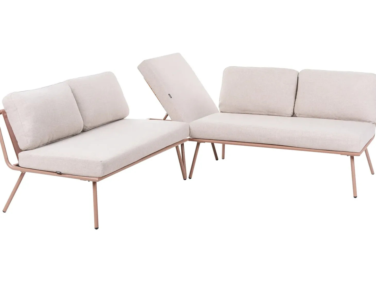 CACCAMO 4 personers Have-hjørnesofasæt Beige