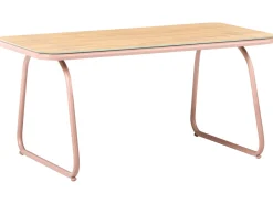 CALASCIO 4 personers Loungesæt med bord Brun Metal
