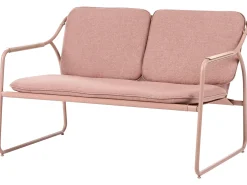 CALASCIO 4 personers Loungesæt med bord Brun Metal