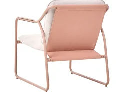 CALASCIO 4 personers Loungesæt med bord Lys Beige Metal