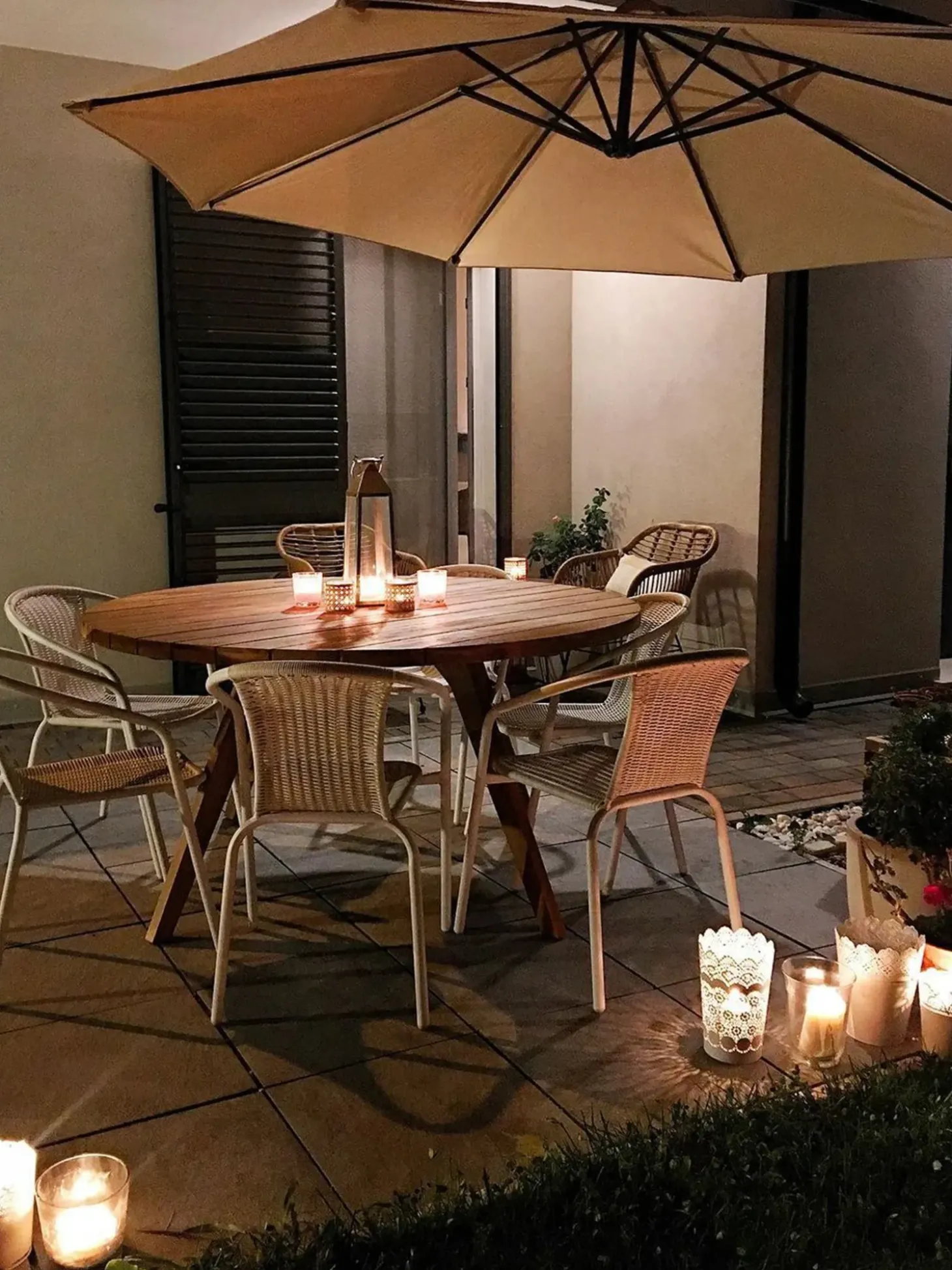 Cantilever parasol 300 cm RAVENNA Lys Beige