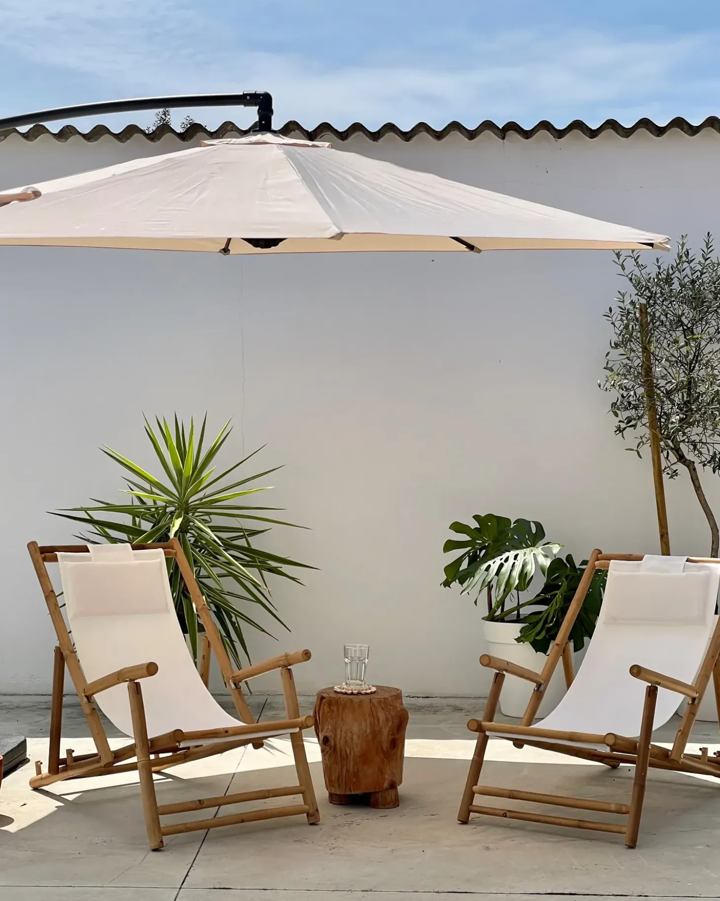Cantilever parasol 300 cm RAVENNA Lys Beige