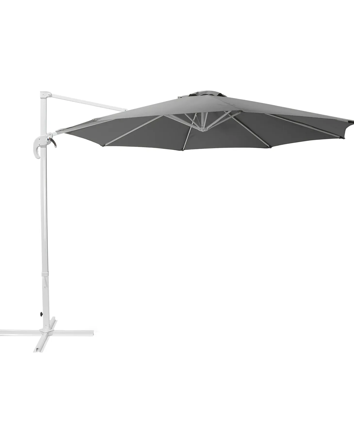 Cantilever parasol 300 cm SAVONA Mørkegrå Grå