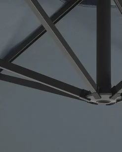 Cantilever parasol LED 285 cm CORVAL Grafit