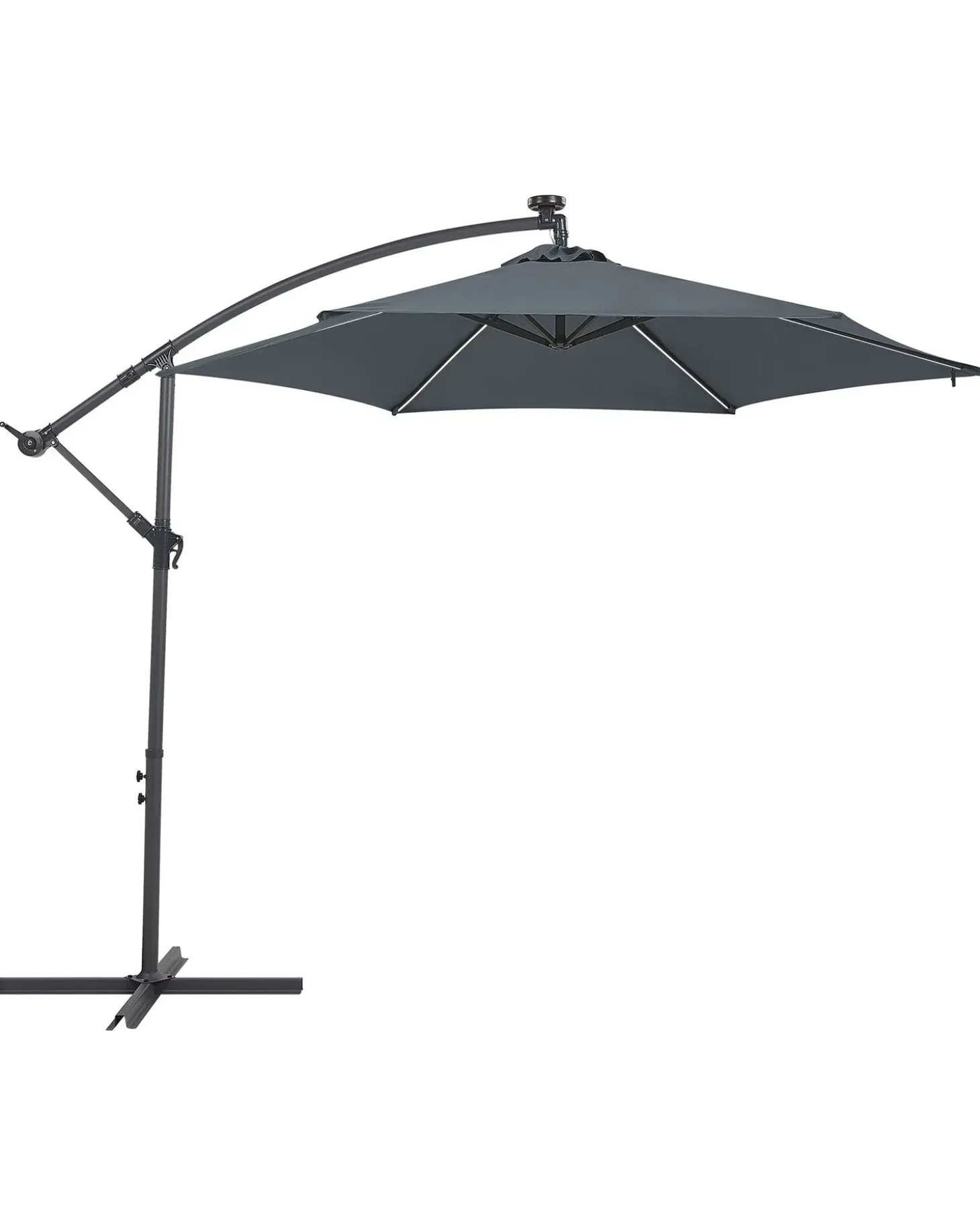 Cantilever parasol LED 285 cm CORVAL Grafit