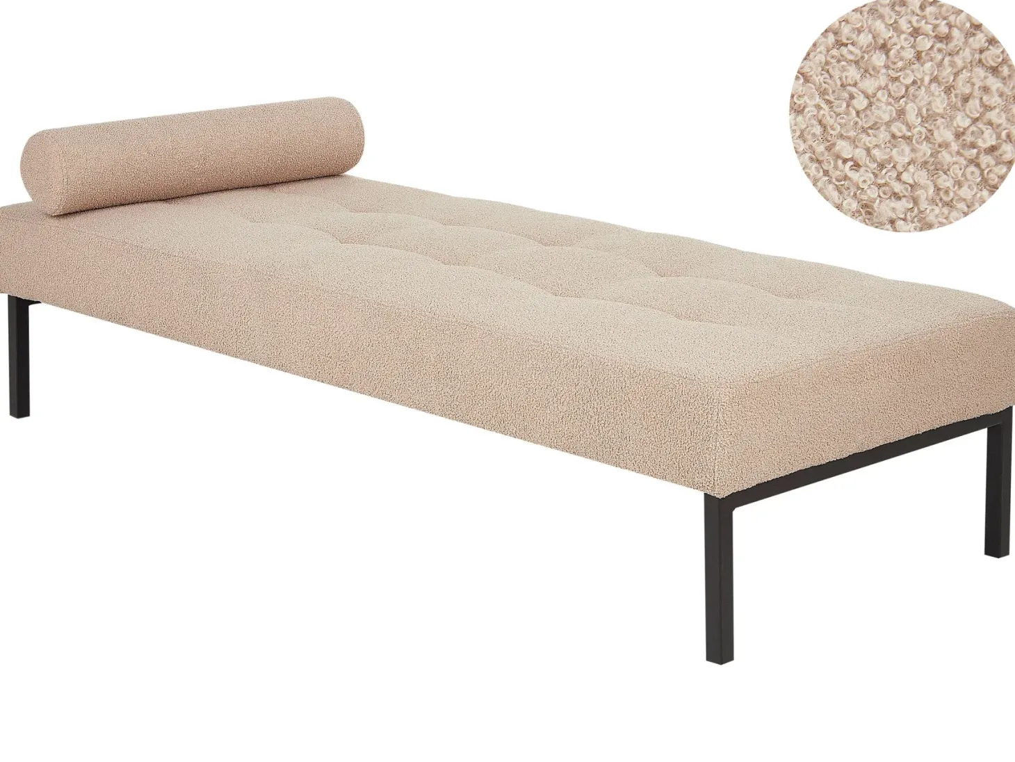 Chaiselong CHINON Boucle Beige