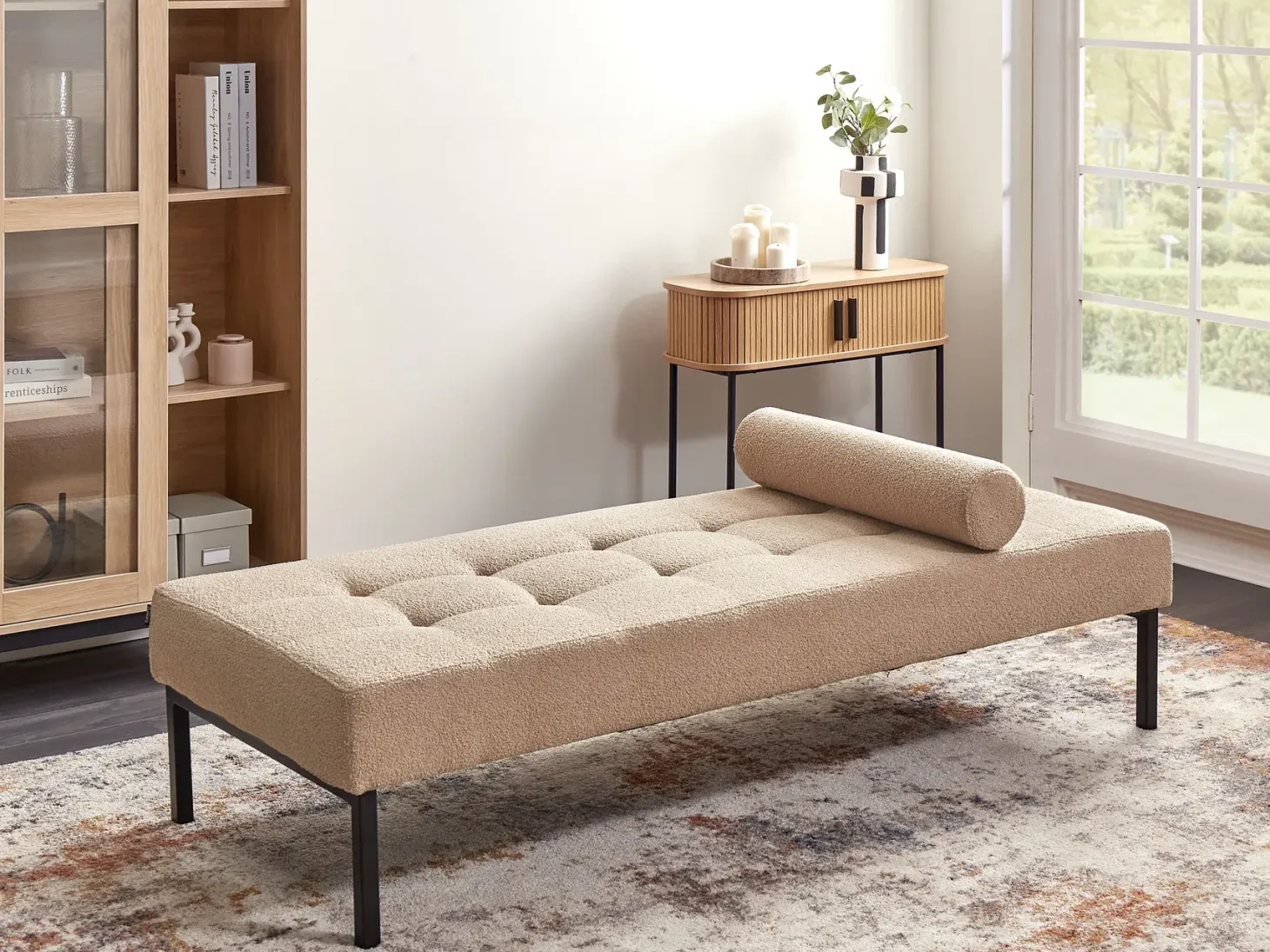 Chaiselong CHINON Boucle Beige