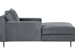 Chaiselong GUERET Velour Grå