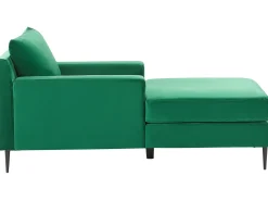 Chaiselong GUERET Velour Grøn