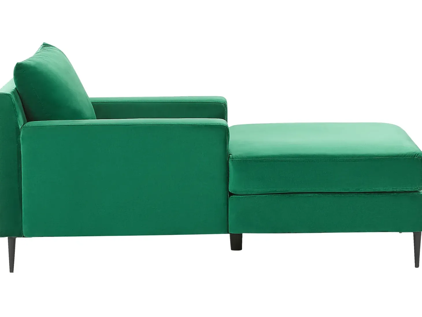Chaiselong GUERET Velour Grøn