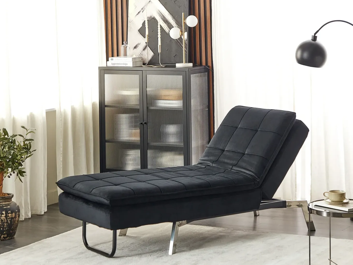 Chaiselong LOIRET Velour Sort