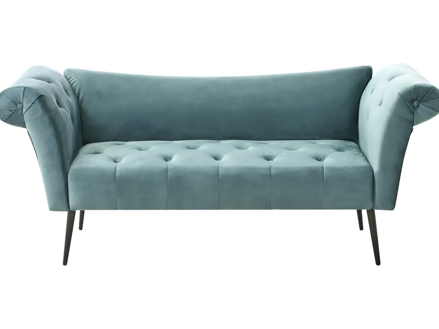 Chaiselong NANTILLY Velour Blågrøn