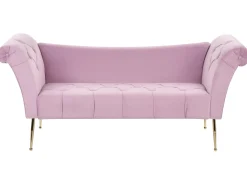 Chaiselong NANTILLY Velour Lysviolet