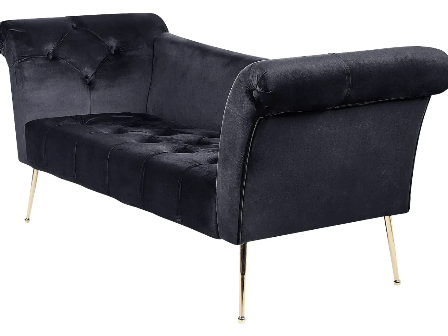 Chaiselong NANTILLY Velour Sort