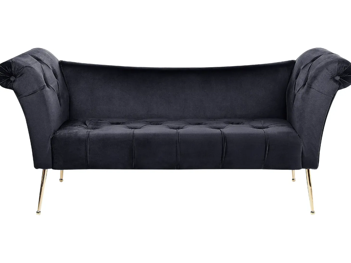 Chaiselong NANTILLY Velour Sort