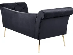 Chaiselong NANTILLY Velour Sort