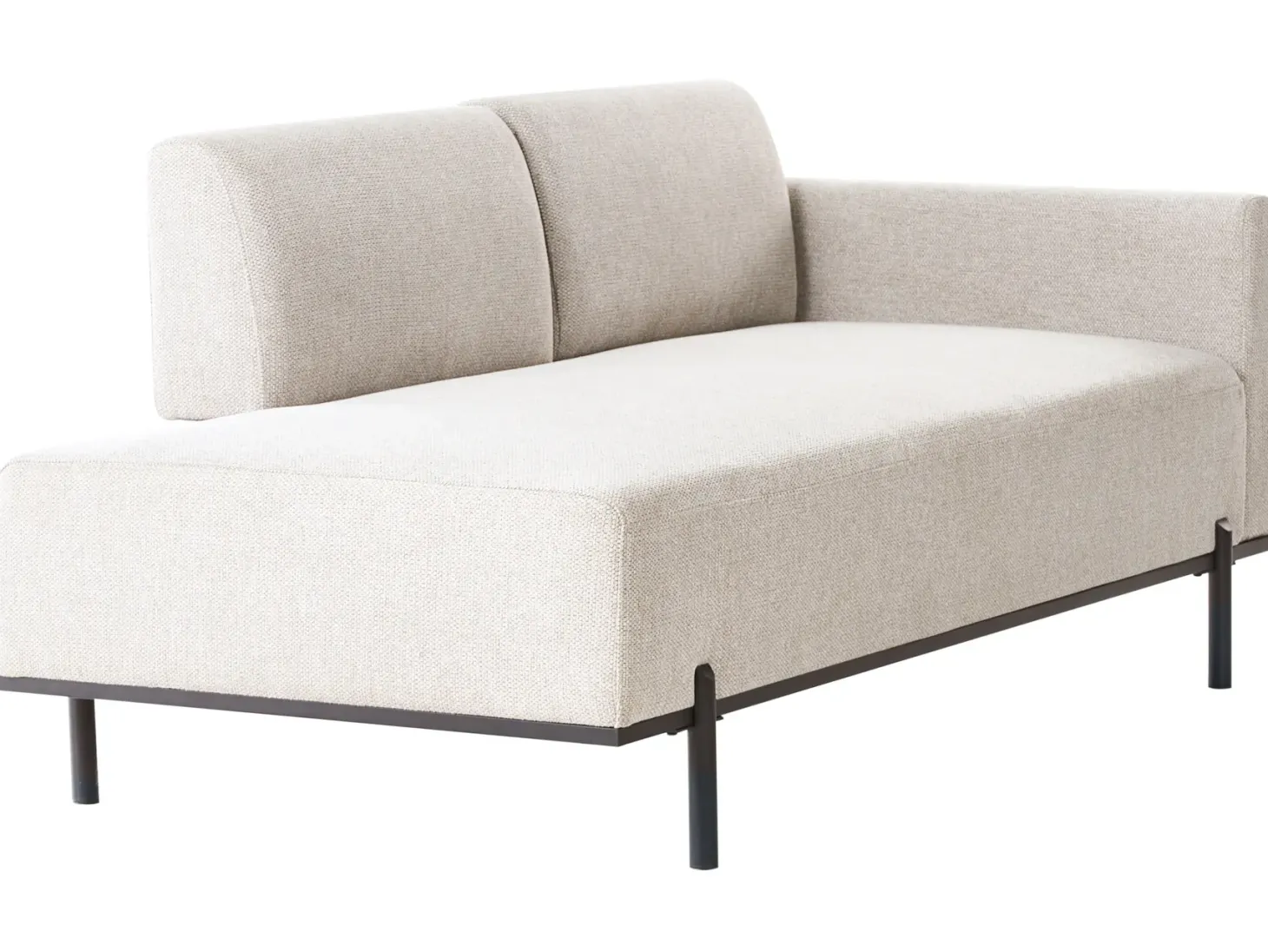 Chaiselong SAVASSE Kunstlinned Lys Beige