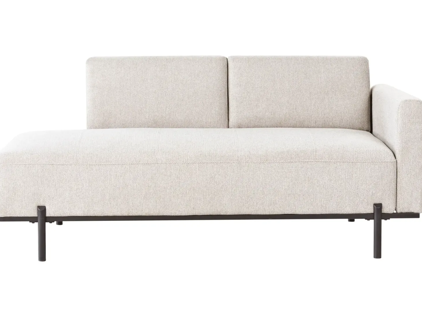 Chaiselong SAVASSE Kunstlinned Lys Beige