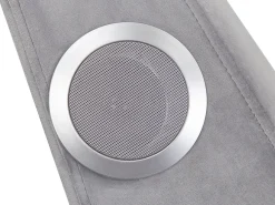 Chaiselong SIMORRE Velour Grå Med indbygget Bluetooth-højttaler