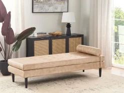 Chaiselong USSEL Velour Beige