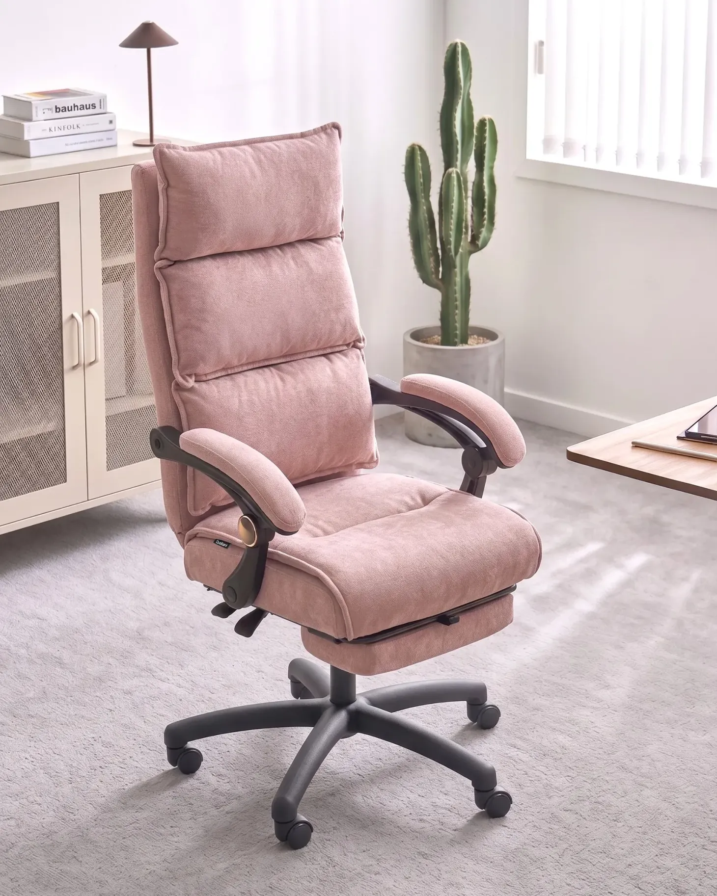 Chefstol EATON Chenille Pastellrosa