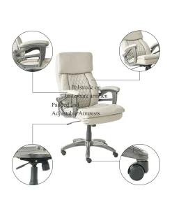 Chefstol GALLANT Kunstlæder Beige