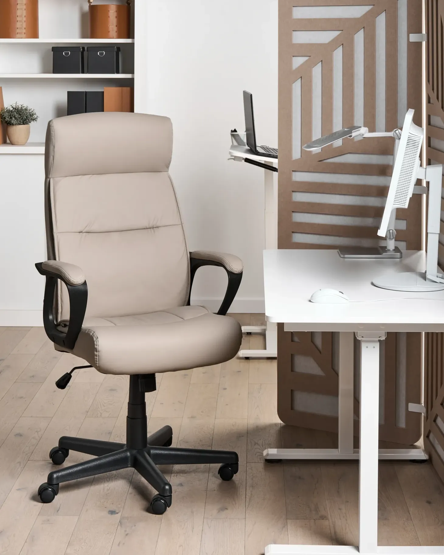 Chefstol GURU Kunstlæder Beige