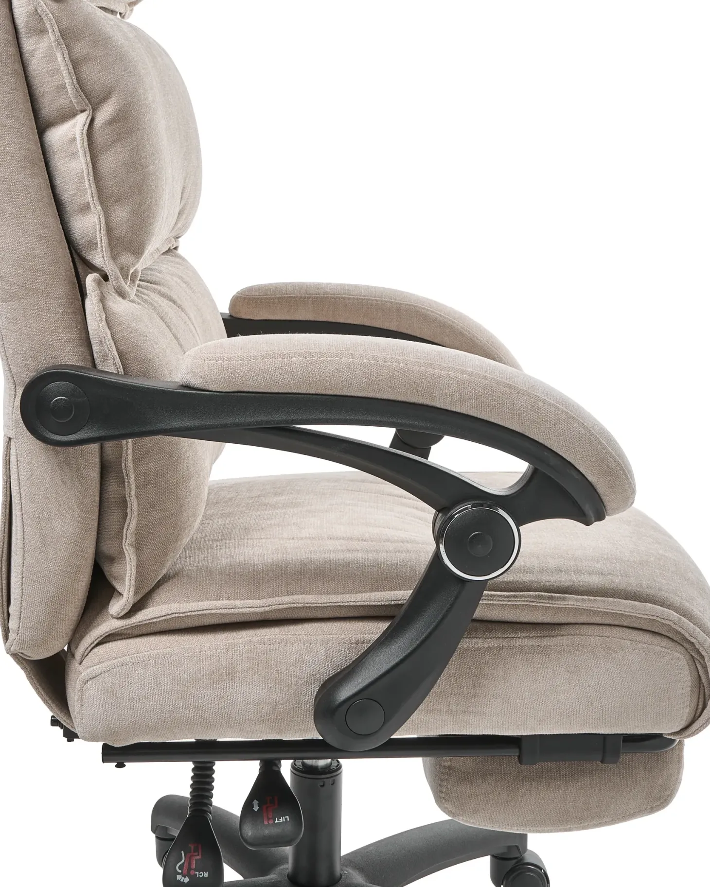 Chefstol Inkl. fodstøtte EATON Chenille Beige