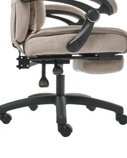 Chefstol Inkl. fodstøtte EATON Chenille Beige