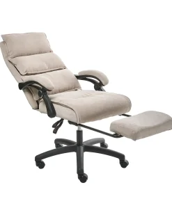Chefstol Inkl. fodstøtte EATON Chenille Beige