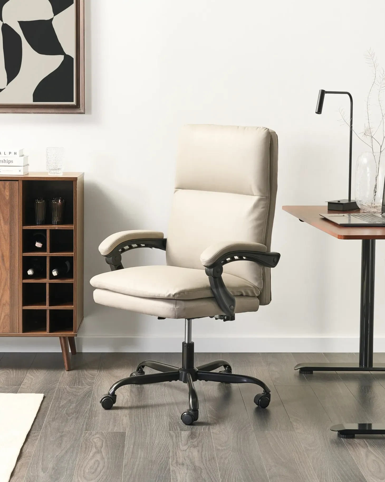 Chefstol SERENE Kunstlæder Lys Beige