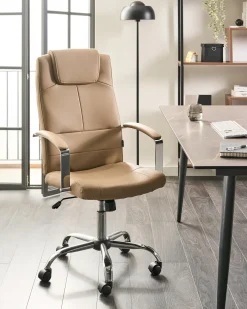 Chefstol WINNER Kunstlæder Sand Beige