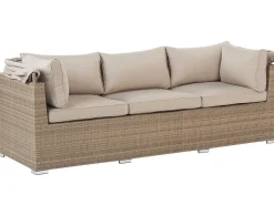 COCCOLIA 5 personers Loungesæt med bord Beige PE-rattan