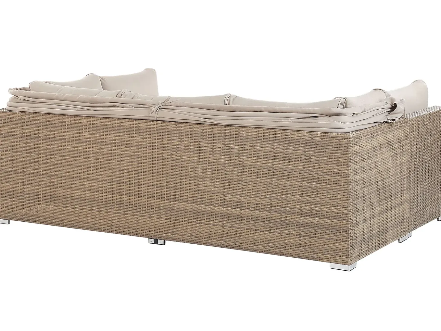 COCCOLIA 5 personers Loungesæt med bord Beige PE-rattan