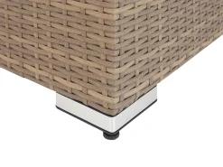 COCCOLIA 5 personers Loungesæt med bord Beige PE-rattan