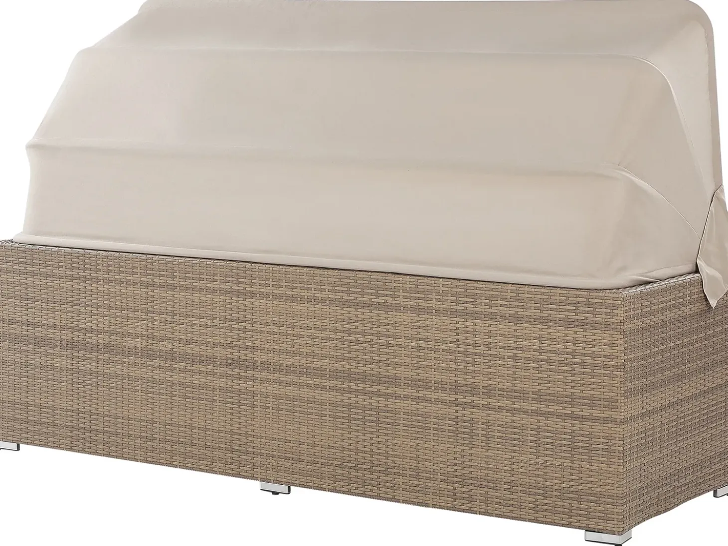COCCOLIA 5 personers Loungesæt med bord Beige PE-rattan
