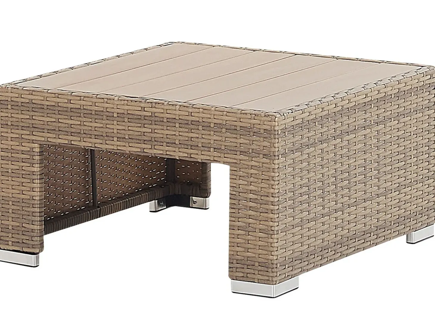 COCCOLIA 5 personers Loungesæt med bord Beige PE-rattan