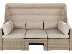 COCCOLIA 5 personers Loungesæt med bord Beige PE-rattan